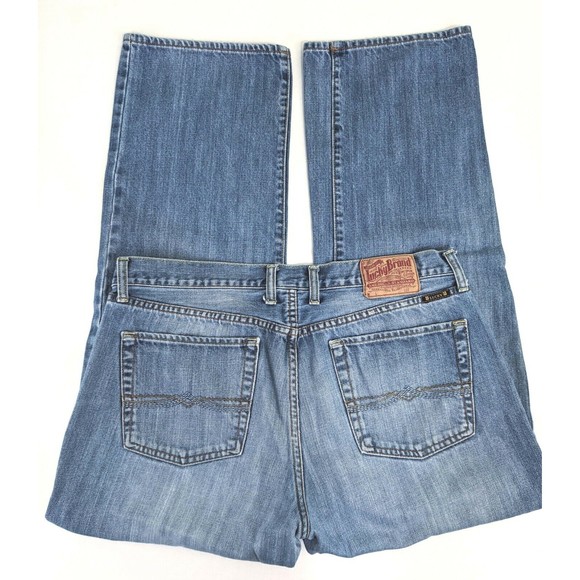Lucky Brand H212 Classic Fit Men's Blue Jeans 38 Regular Inseam 30 Medium Wash - Picture 3 of 6